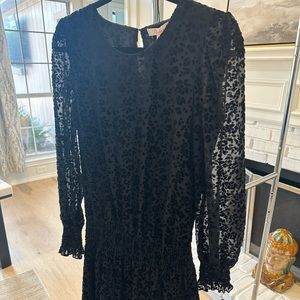 Brand new Parker black mini long sleeve dress.
